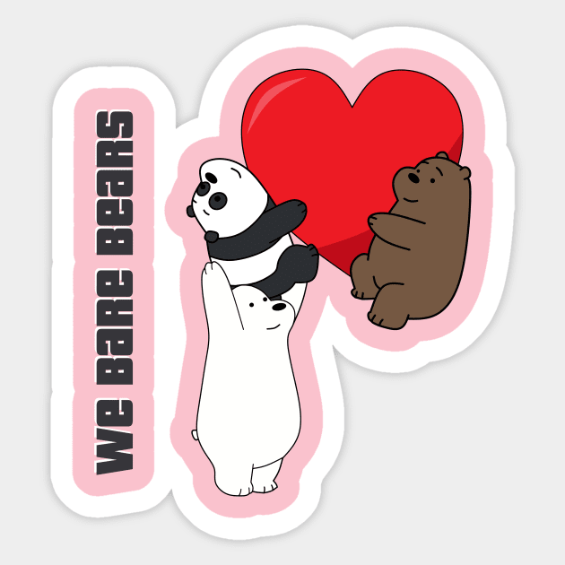 We Bare Bears Sticker by Outland Origin